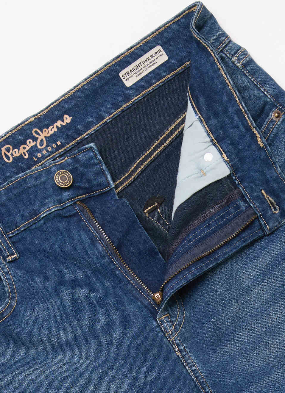 Men Blue Straight Fit Mid Rise Stretchable Jeans, , large image number 6
