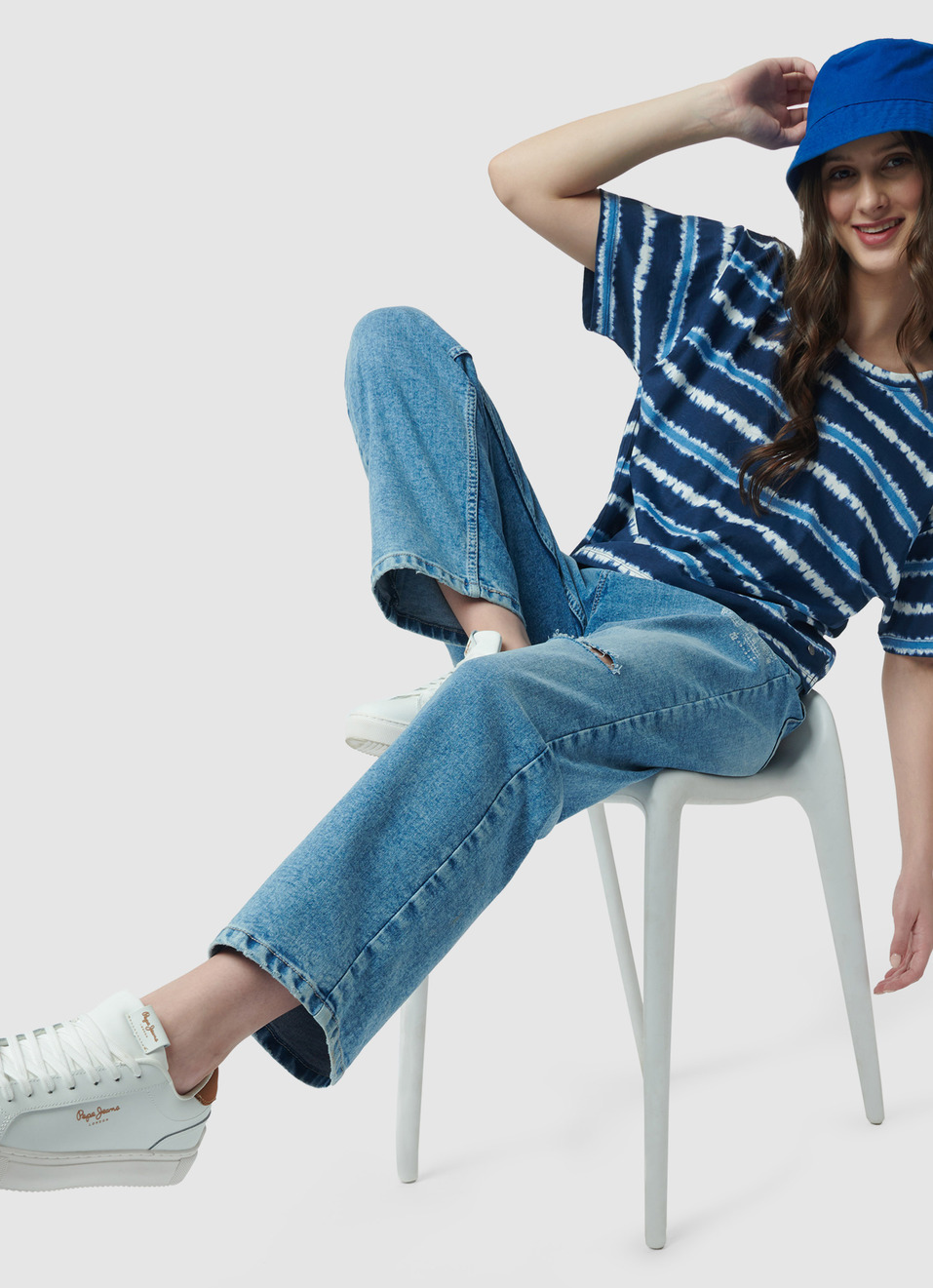Dion Straight Fit High Waist Jeans, , large image number 5