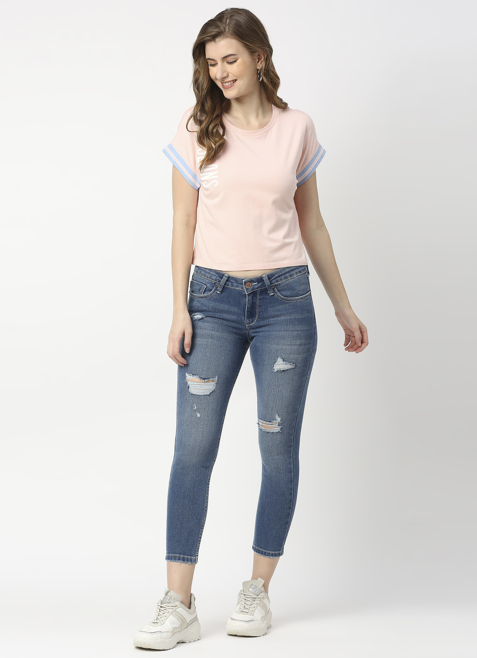 Lola Ankle Skinny Fit Mid Waist Ankle Length Jeans , , large image number 5