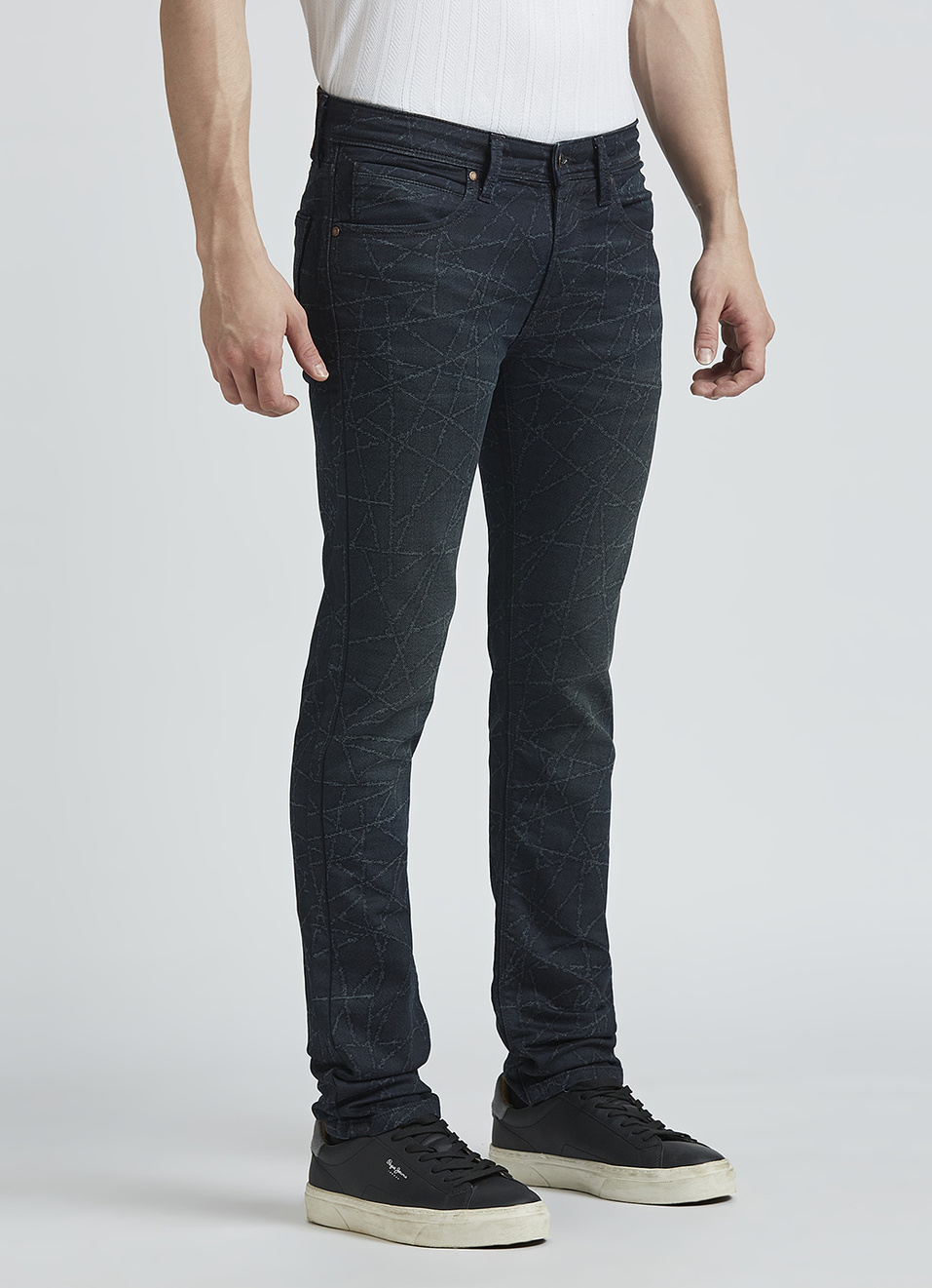 Vapour Black Mid Waist Jeans, , large image number 2