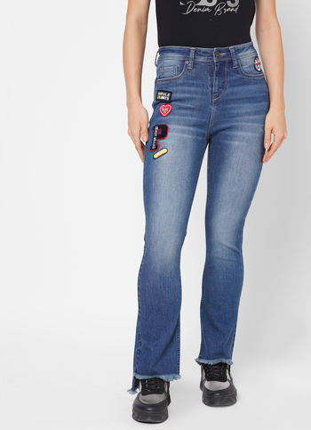 Ruby Dion Flare Slim Fit High Waist Flare leg jeans Jeans