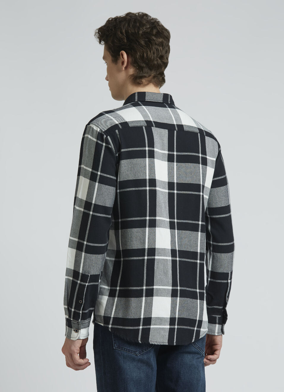 Black Checks Full Sleeve Shirt, , large image number 2