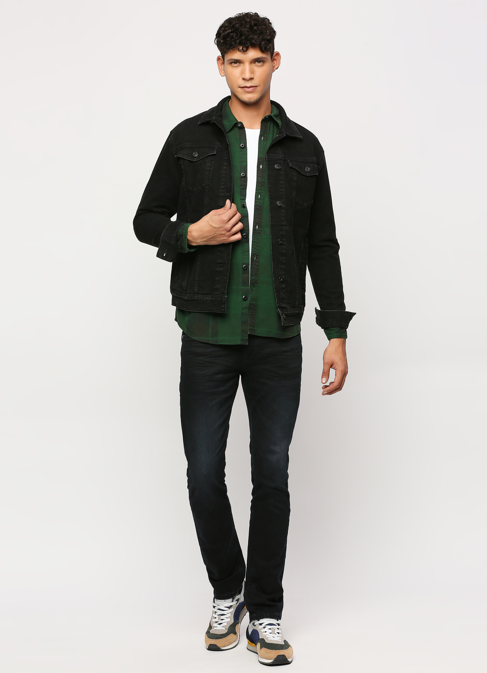 Green Checked Full Sleeve Shirt, , large image number 6