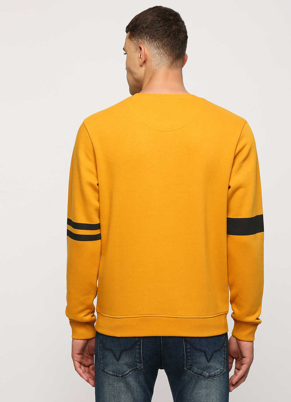 Yellow Printed Sweatshirt, , large image number 2