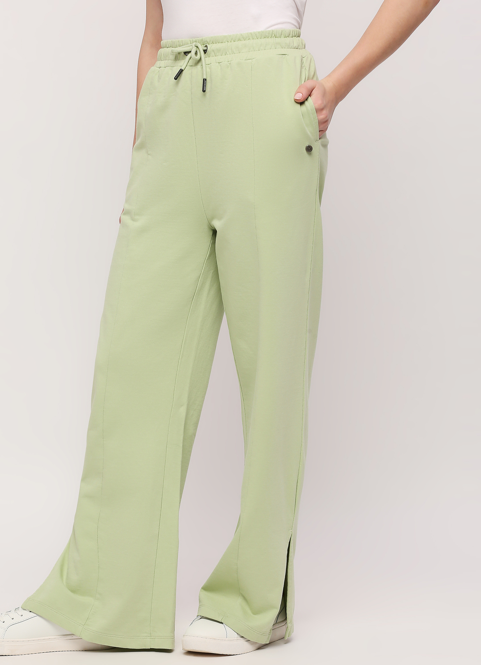 Green Wide Leg Sweatpants, , large image number 3