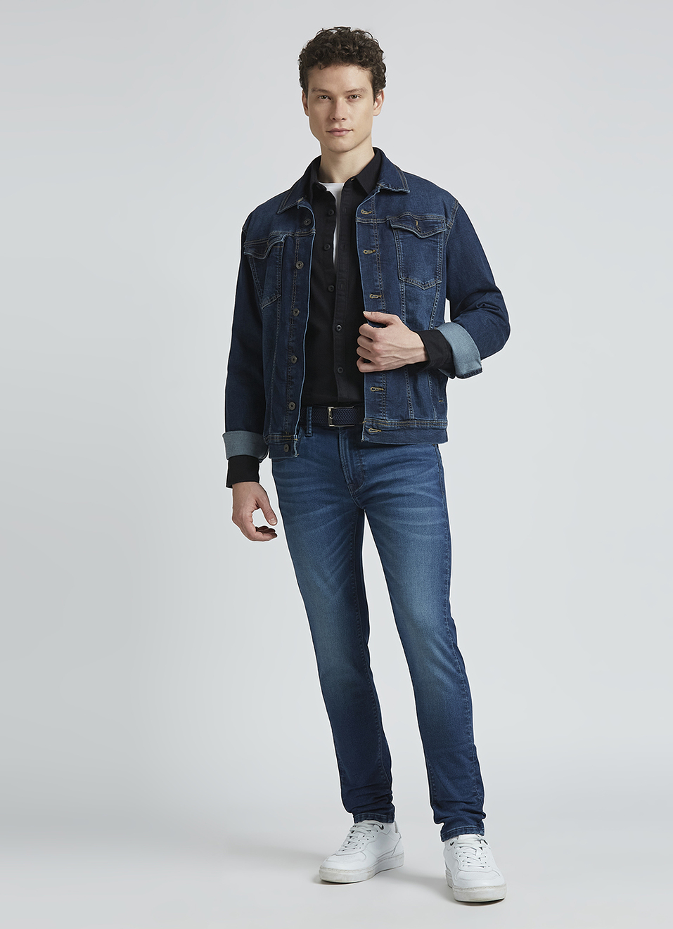 Chinox Blue Mid Waist Gymindigo Jeans, , large image number 6