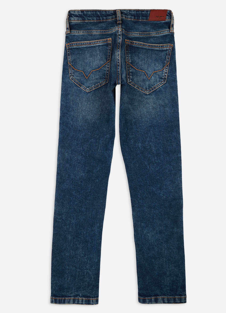 Boys Cashed Blue Mid Rise Slim Jeans, , large image number 1