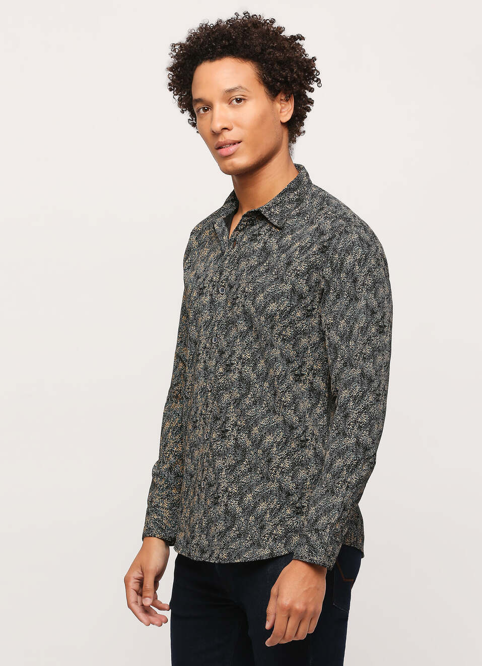 Blue All Over Printed Full Sleeve Shirt, , large image number 3