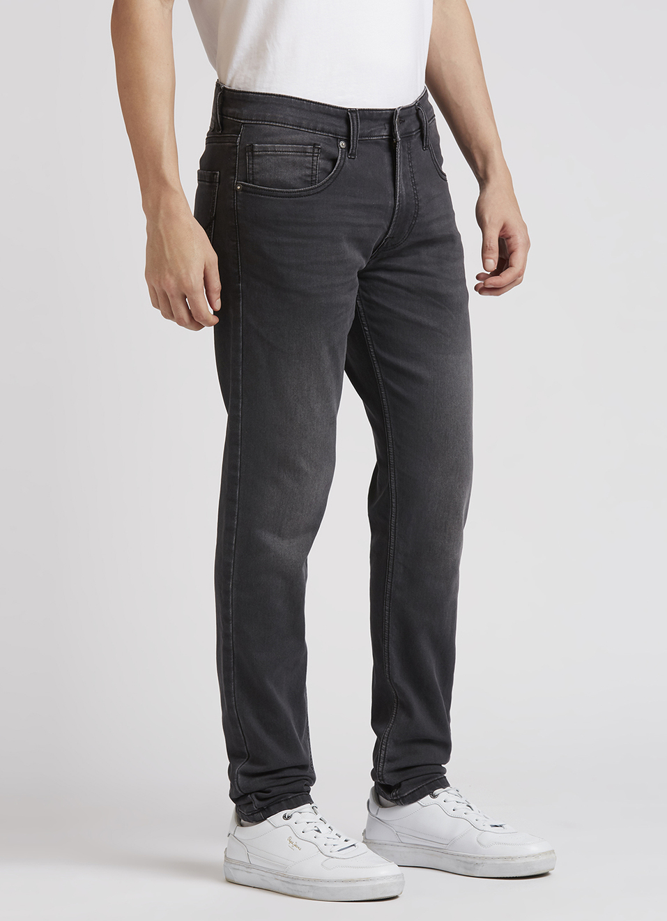 Chinox Grey Mid Rise Ankle-length Gymindigo Jeans, , large image number 5