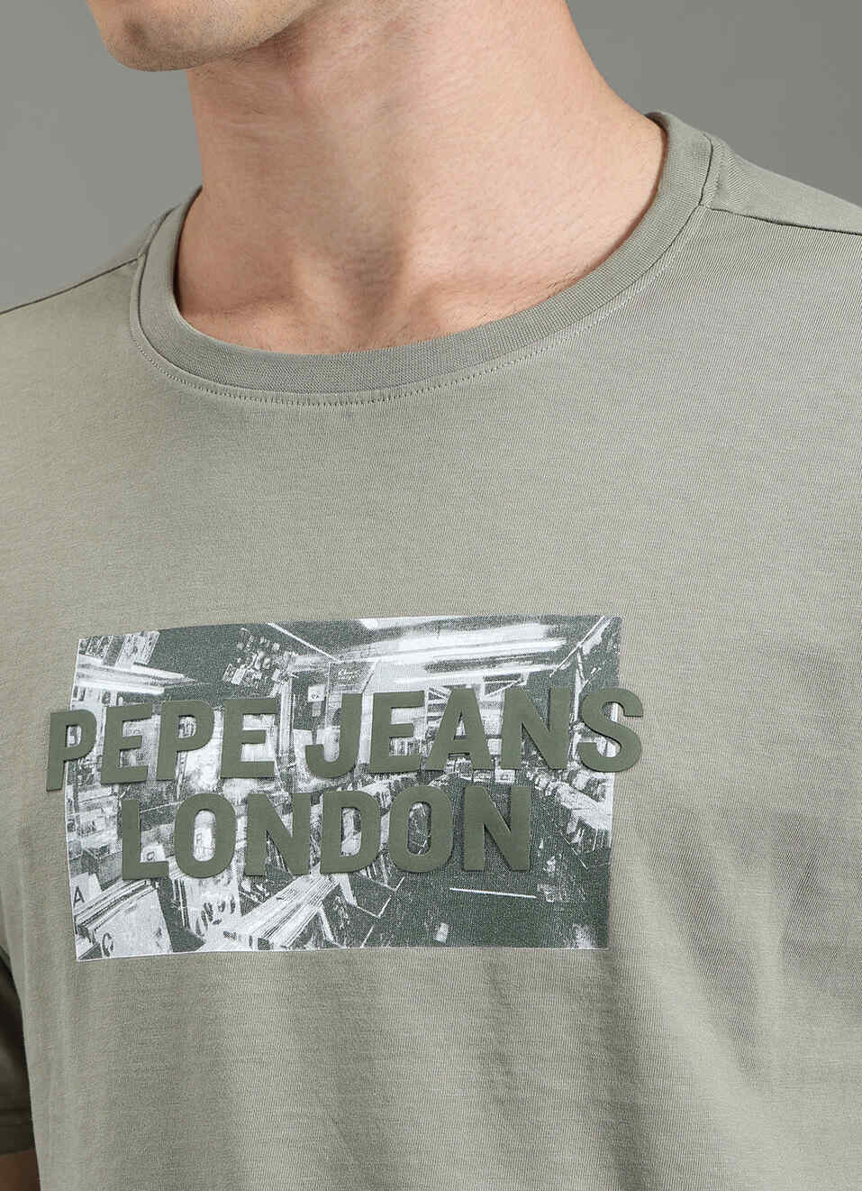 Men Green Relaxed Fit Graphic T-shirt, , large image number 1