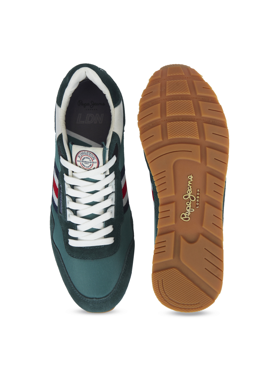 Men Ivy Green Retro Inspired Sneakers, , large image number 4