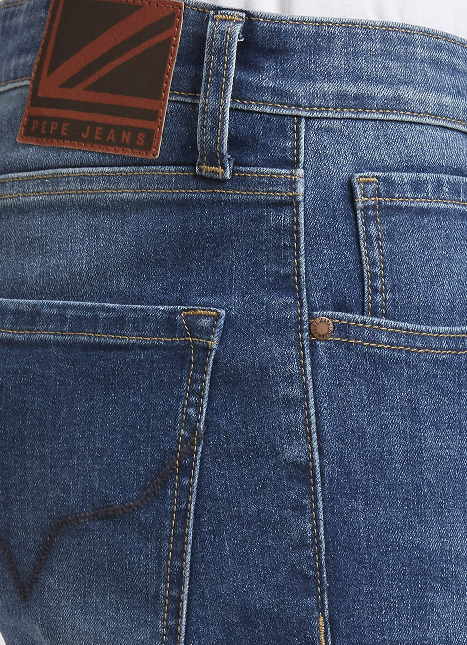 Vapour Blue Mid Rise Slim Jeans, , large image number 4