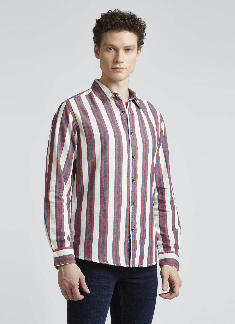 Red Stripes Full Sleeve Shirt, , large image number 3