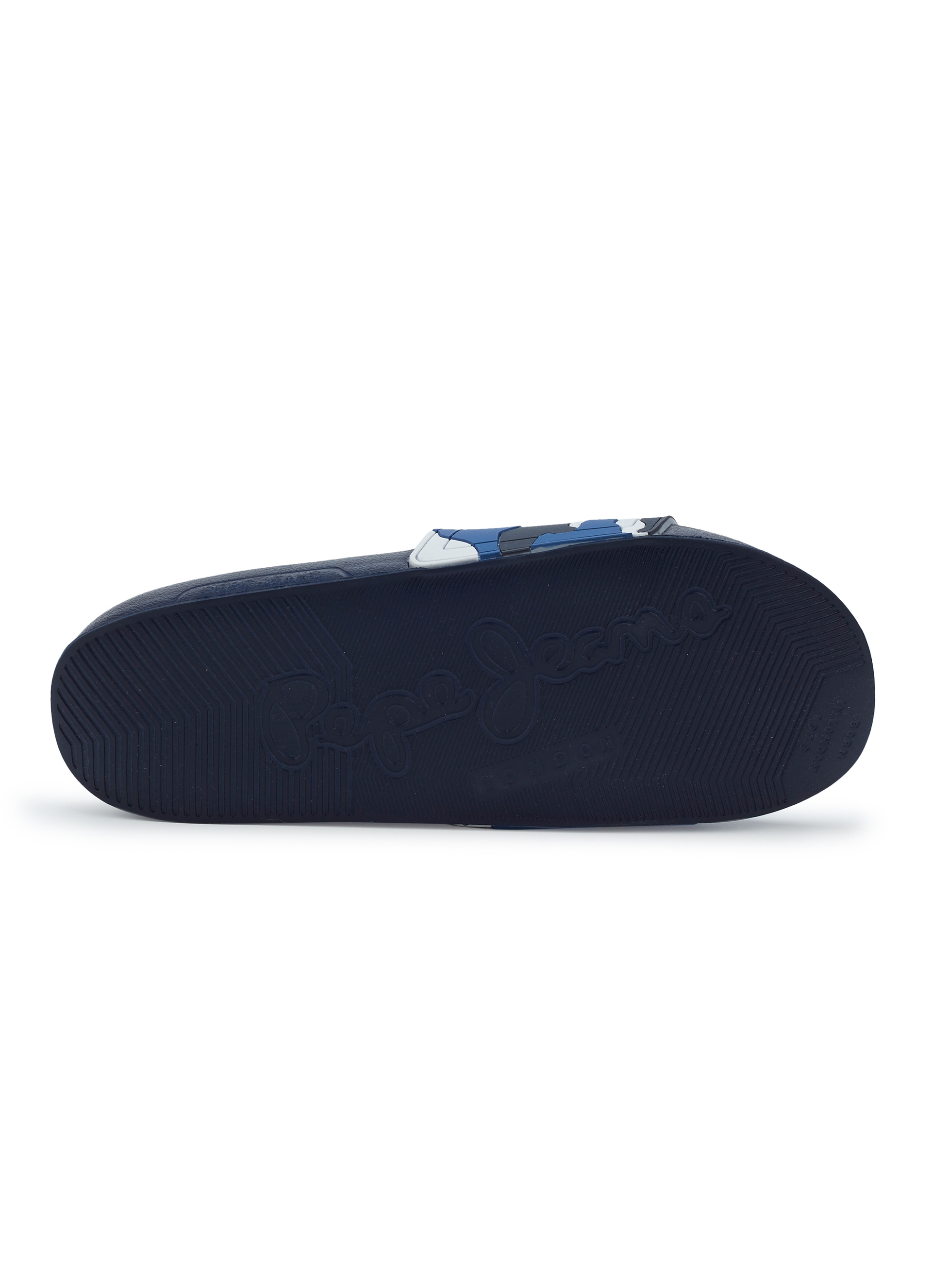 Men Blue Camouflage Slip On Slides, , large image number 6