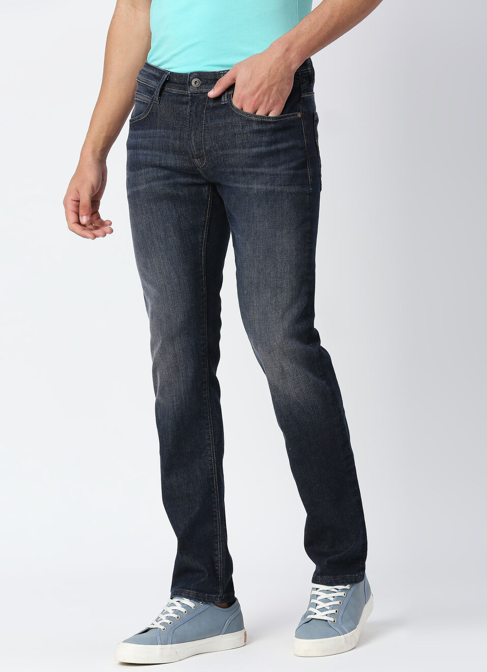 Vapour Slim Fit Mid Waist Jeans, , large image number 3