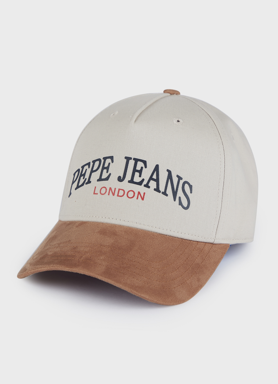 Men Off White Baseball Cap With Embroidered Branding, , large image number 0