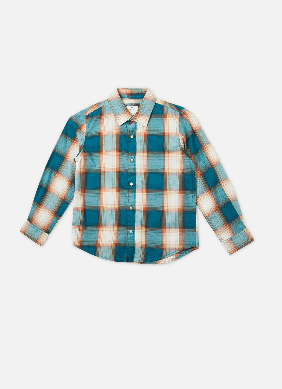 Boys Green Check Full Sleeve Shirt, , large image number 0