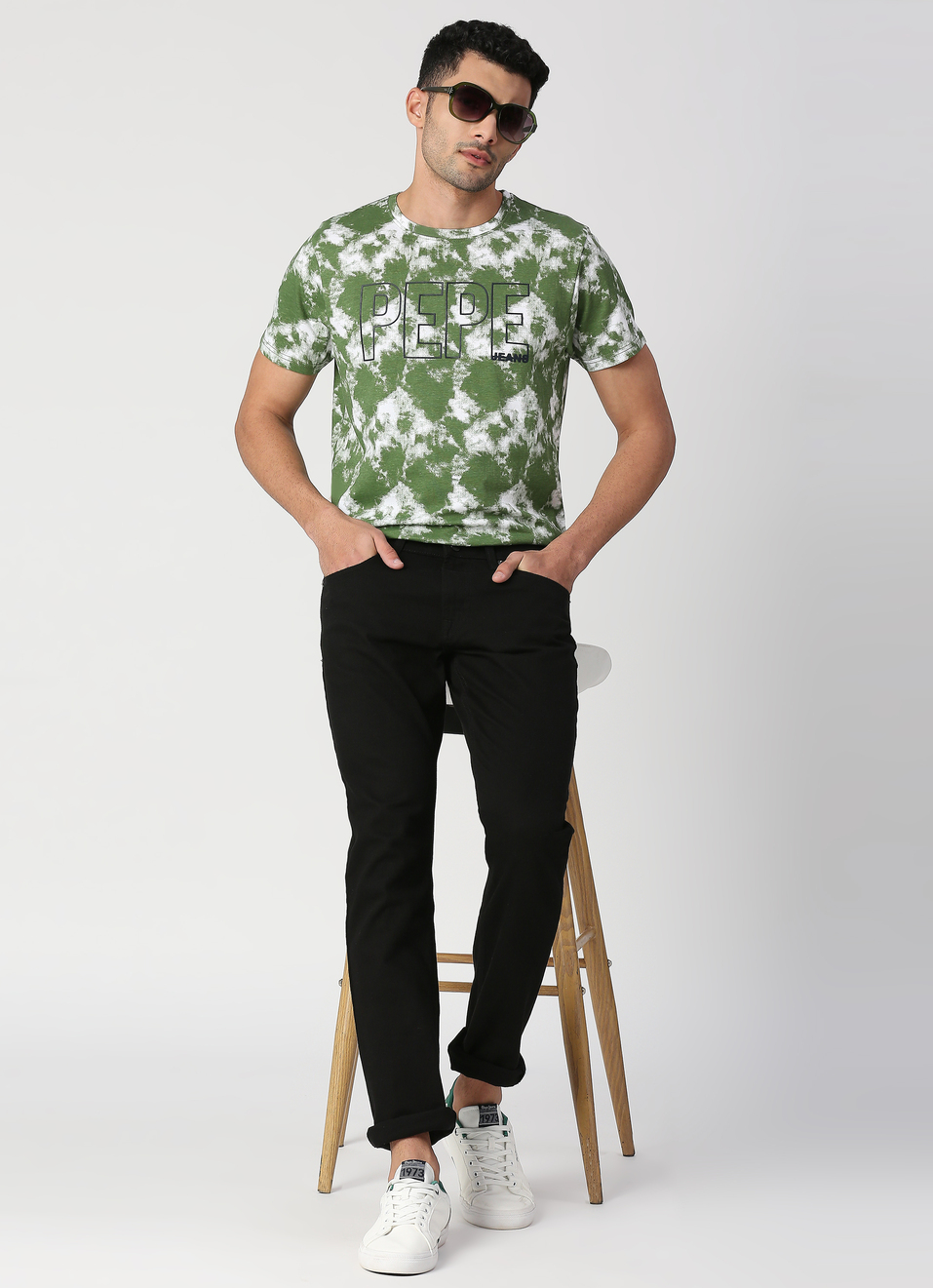 TORREZ all over tie & dye printed tee, , large image number 5