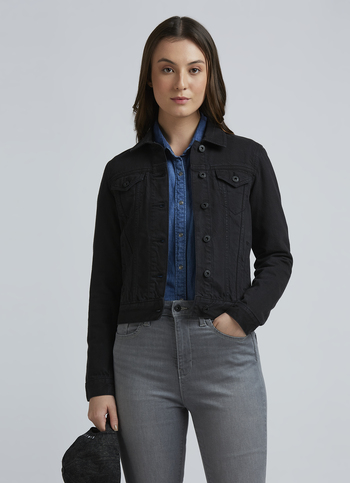Black Full Sleeve Denim Jacket