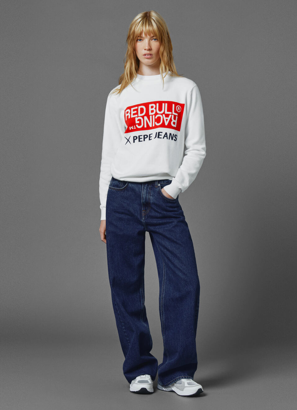 Red Bull Racing X Pepe Jeans Unisex Intarsia Logo Knit Crew Neck, , large image number 2