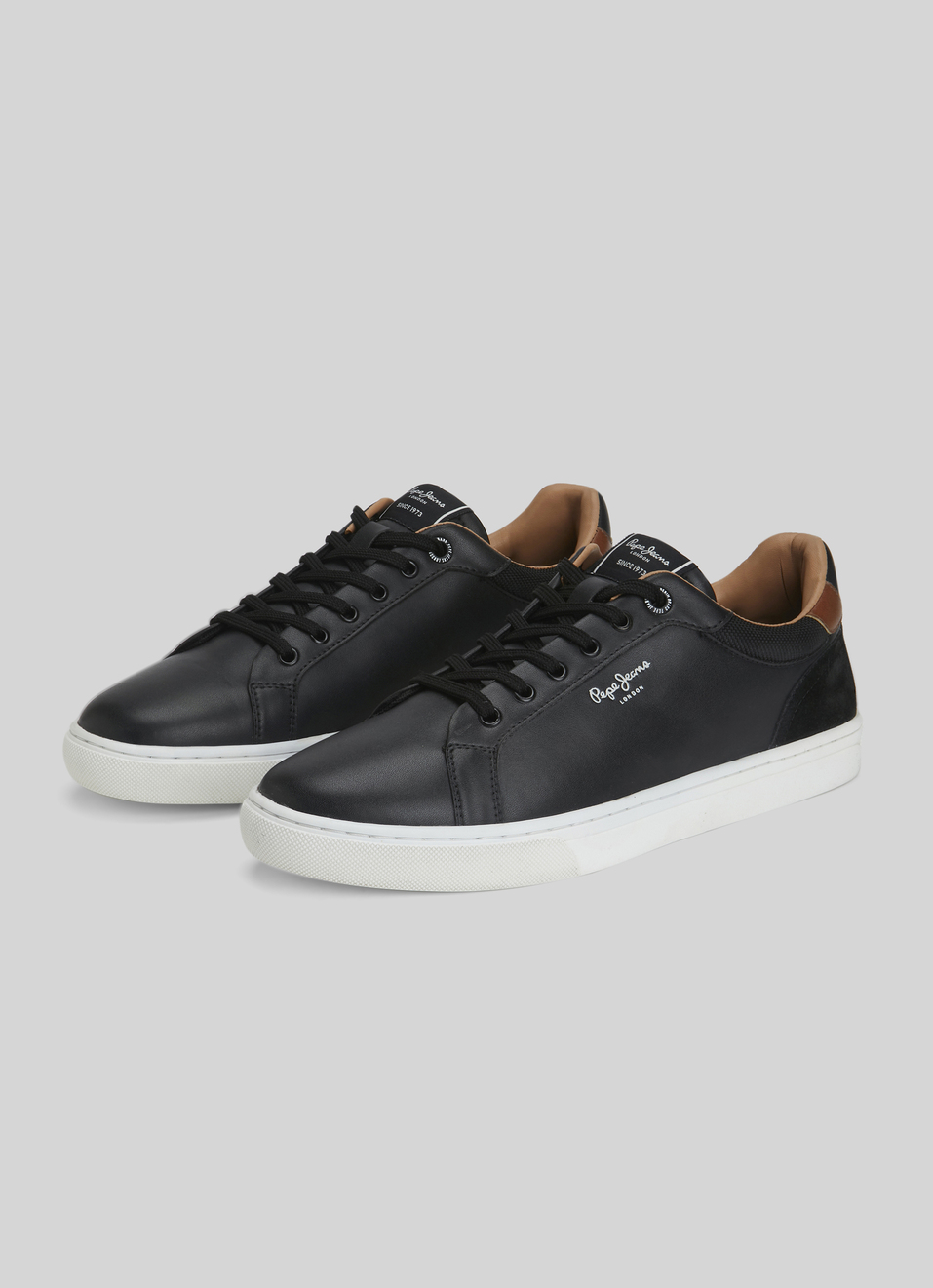 Kenton Court Black Cupsole Sneakers, , large image number 2