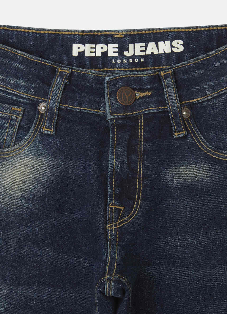 Boys Cash Dark Blue Mid Rise Slim Fit Jeans, , large image number 2