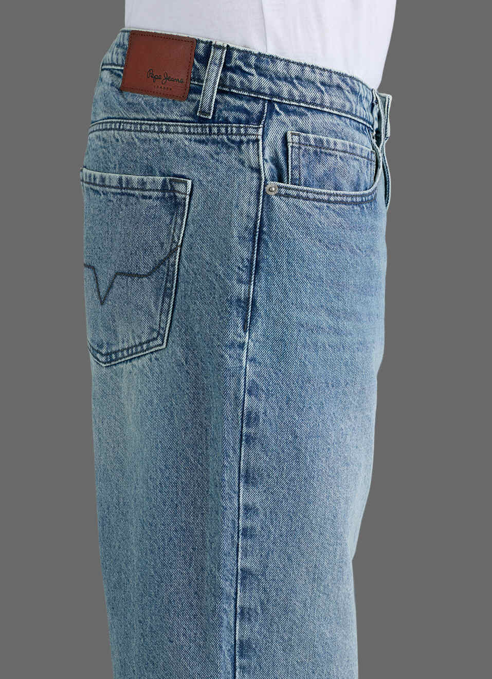 Men Blue Baggy Fit Mid Rise Jeans, , large image number 4