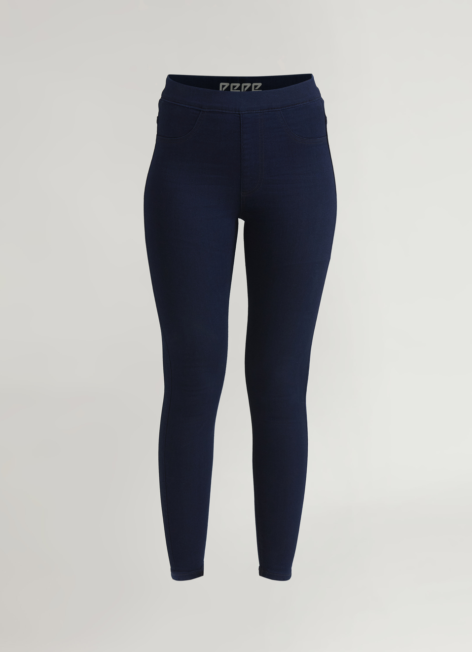Blue High Waist Skinny Fit Jegging, , large image number 6
