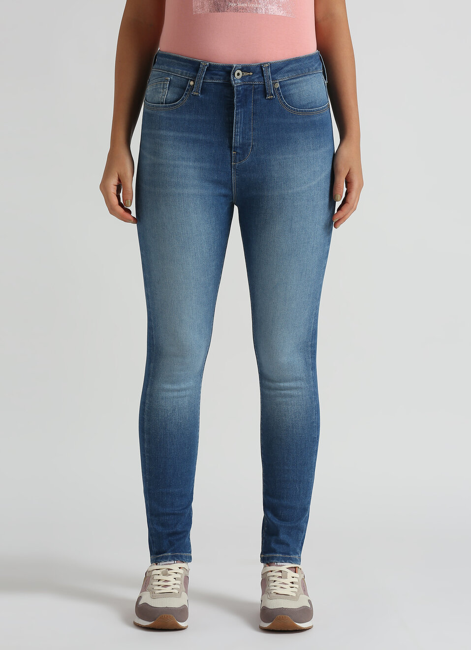 Dion Blue High Waist Powerflex Jeans, , large image number 1