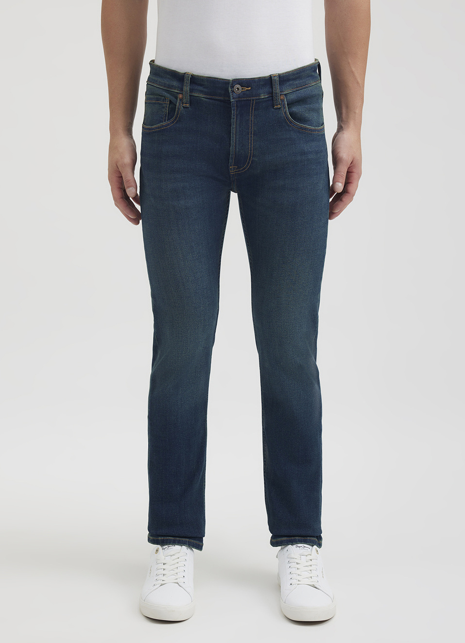 Men Green Slim Fit Mid Rise Jeans , , large image number 6