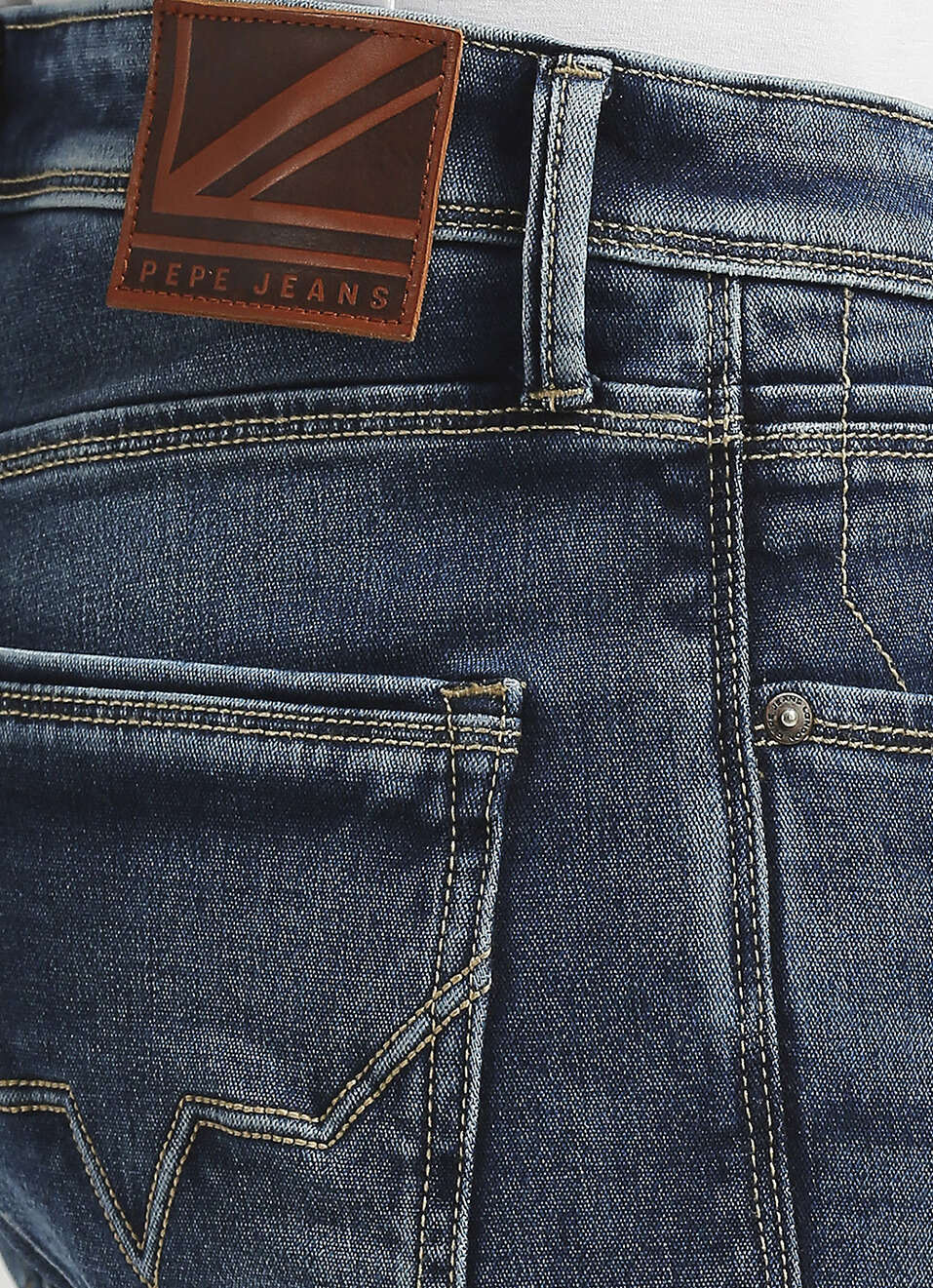 Vapour Dark Blue Low Rise Tapered Gymindigo Jeans, , large image number 4