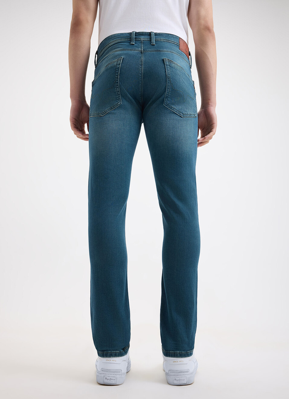 Men Green Mid Rise Slim Gymindigo Jogger Like Jeans, , large image number 3