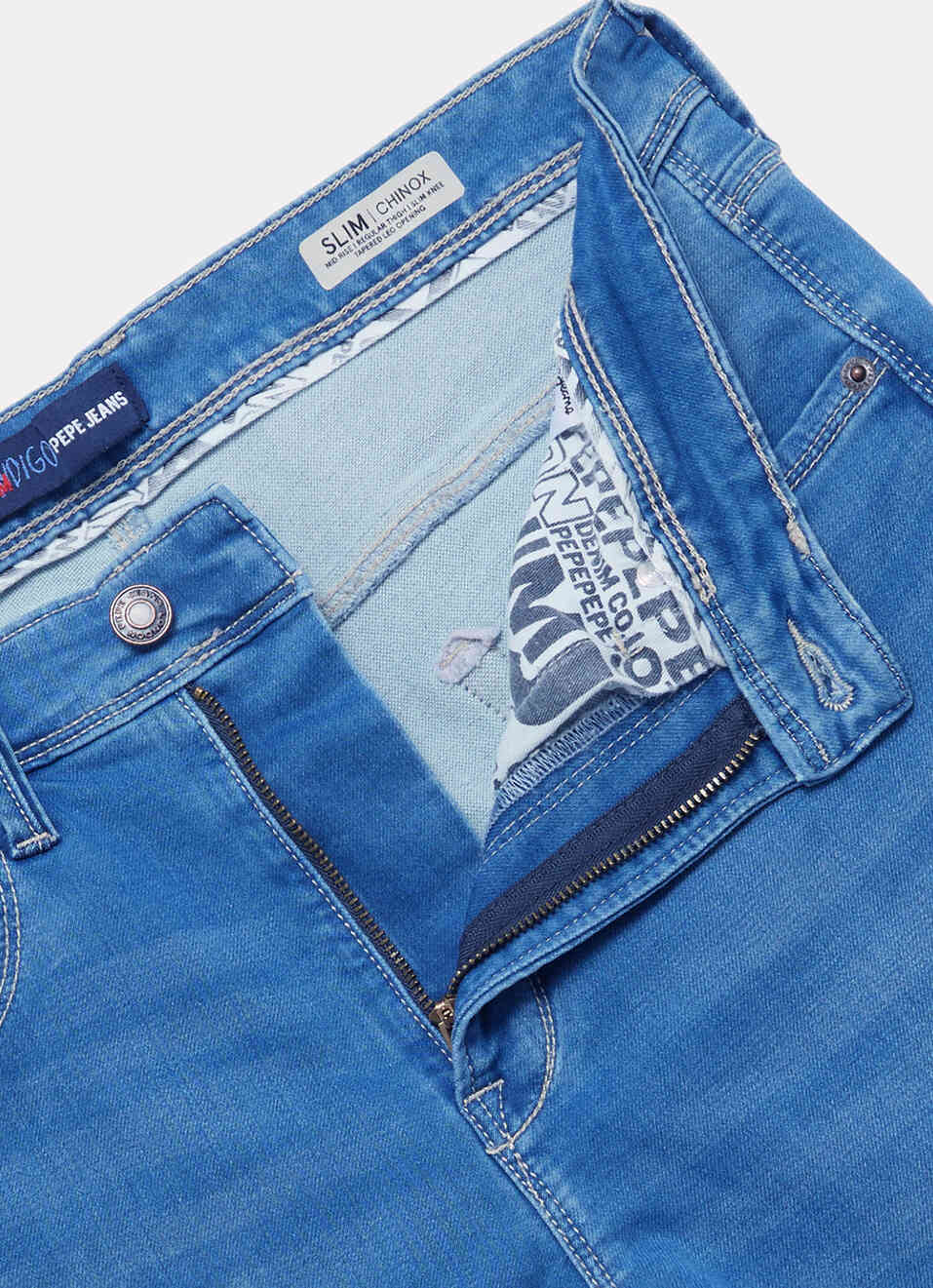 Men Blue Slim Fit Mid Rise Stretchable Jeans, , large image number 6