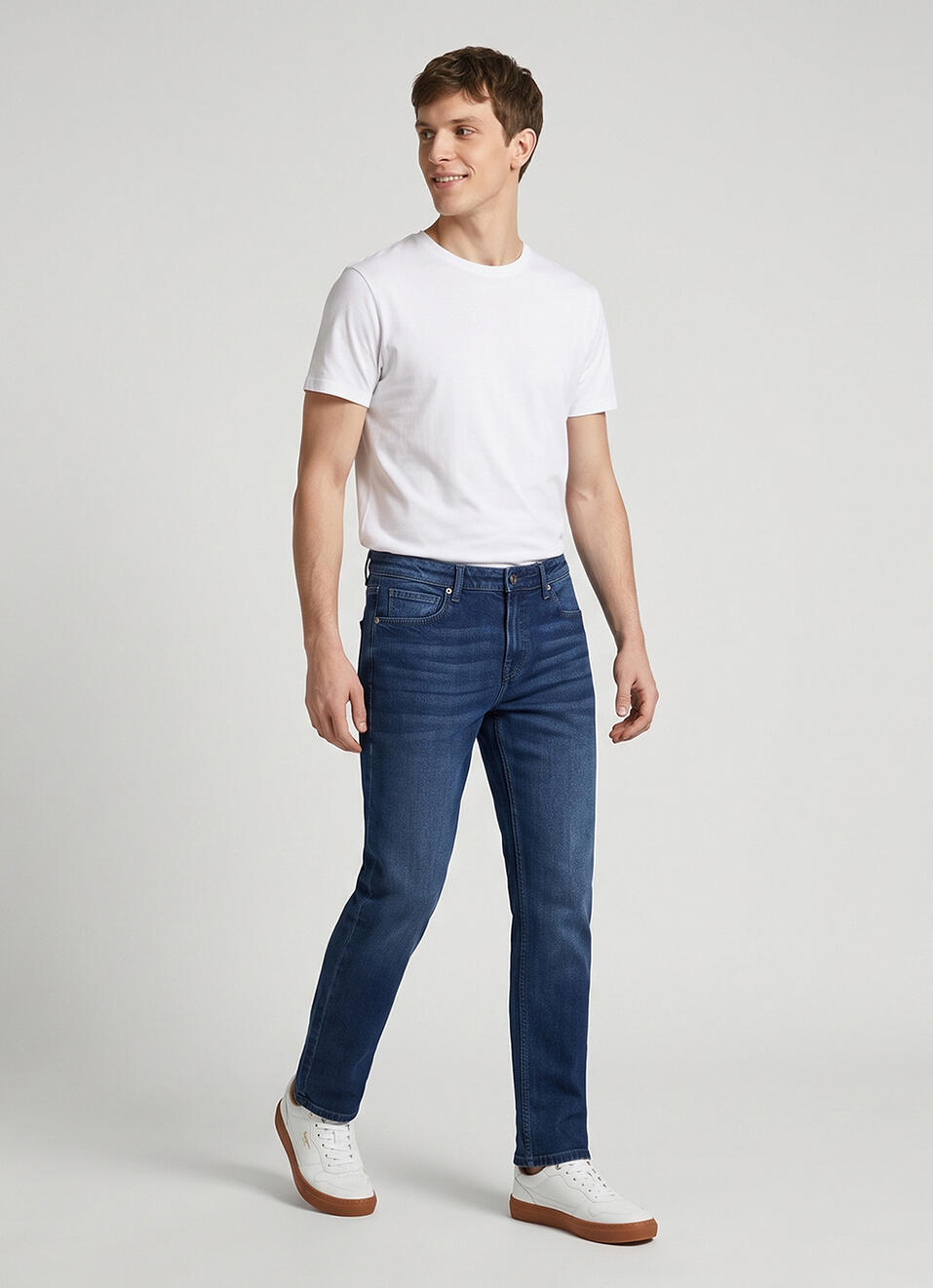 Men Green Stretchable Jeans, , large image number 7