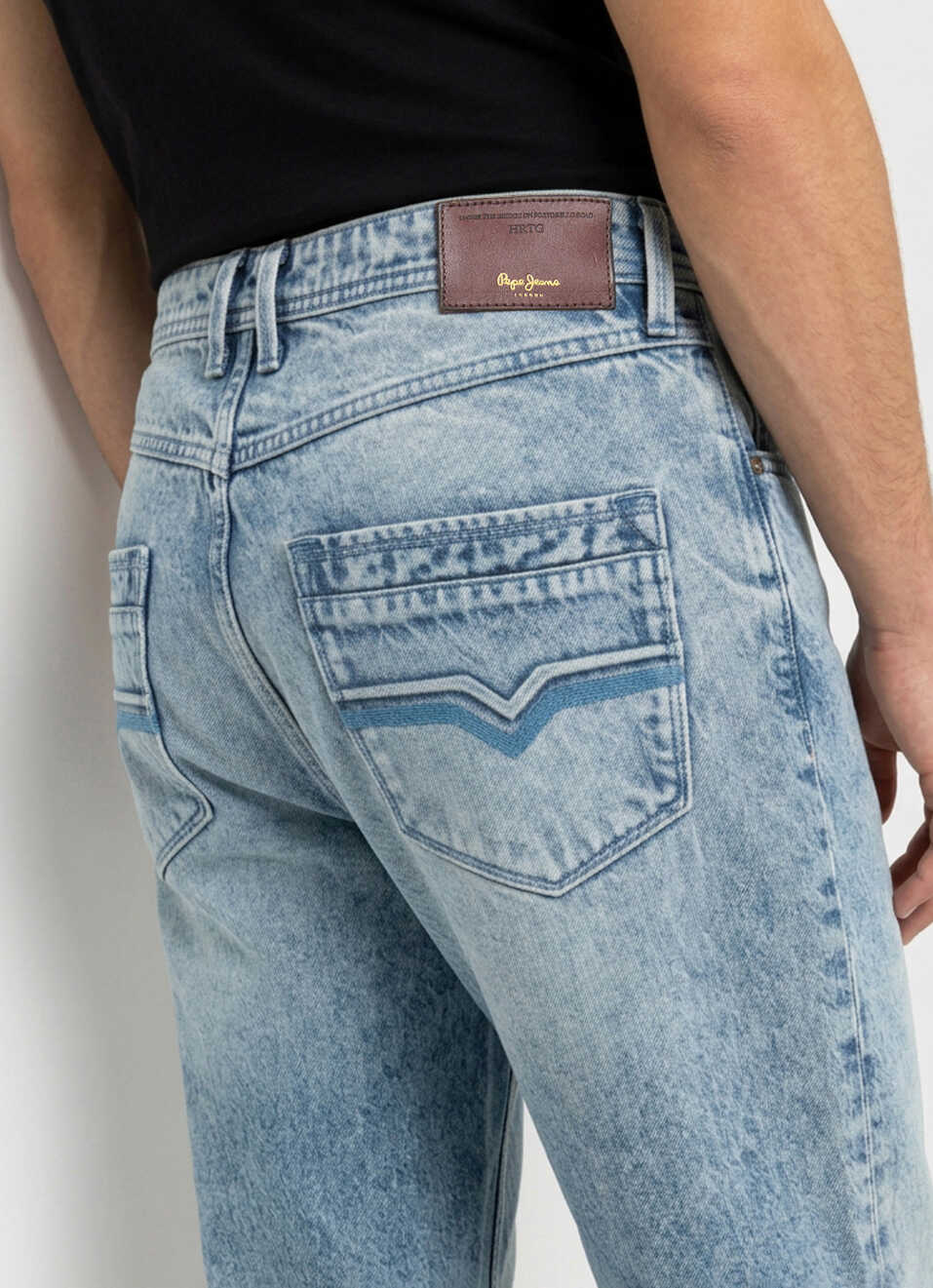 Men Blue Baggy Fit Mid Rise Jeans, , large image number 5