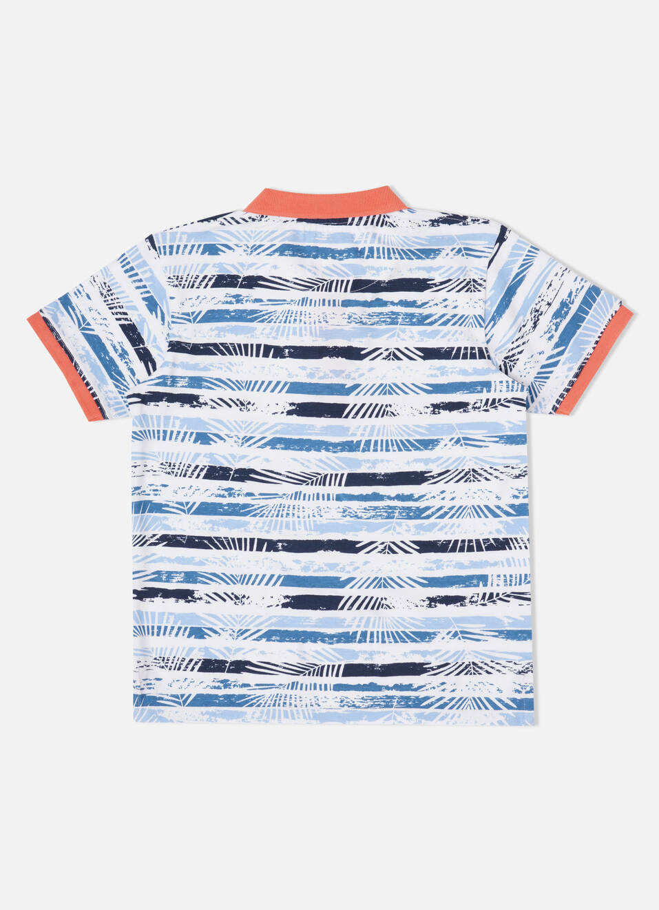 Tropical Print Blue Polo, , large image number 1