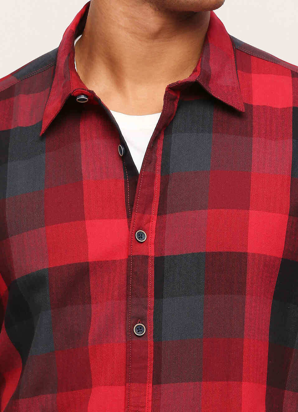 Red Checks Long Sleeve Shirt, , large image number 4