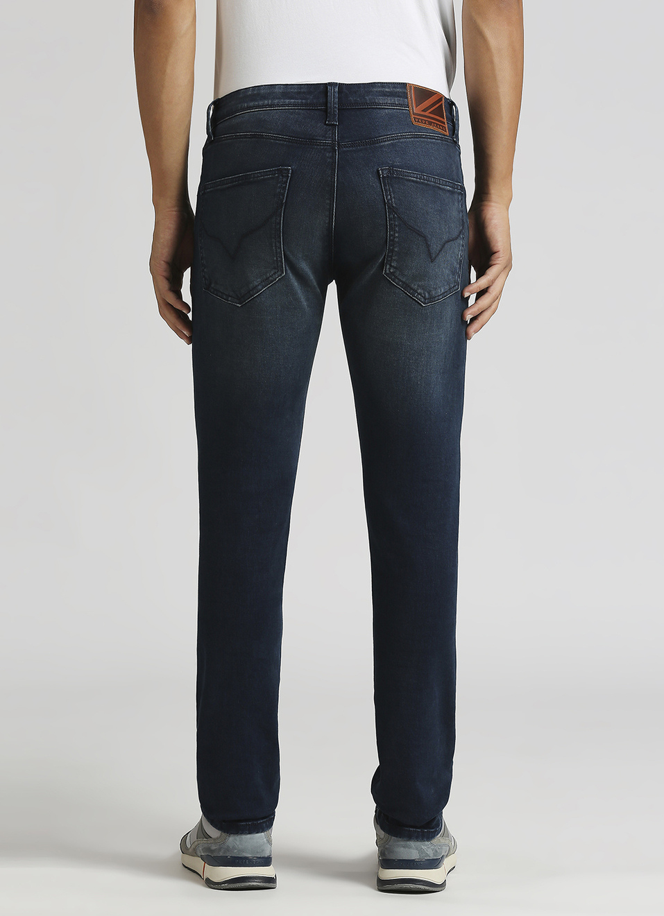 Vapour Dark Blue Mid Rise Slim Fit Jeans, , large image number 3