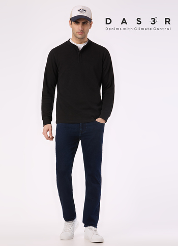 Men Dark Blue Mid Rise Slim Fit Stretchable Jeans