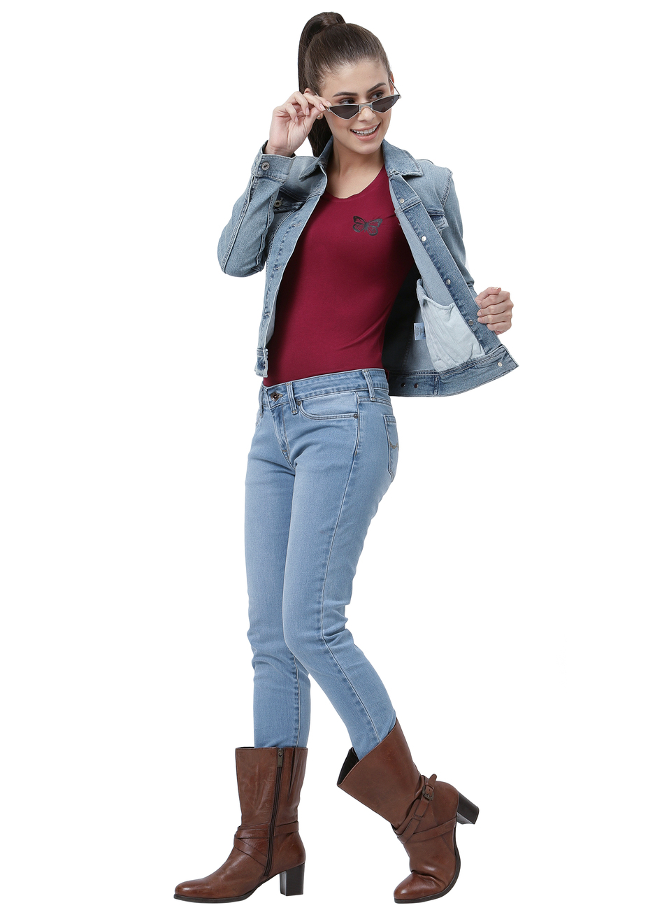 Gracee Trucker Jacket, , large image number 3