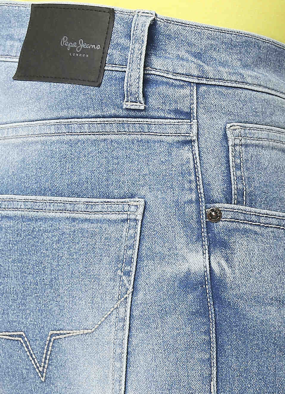 Vapour Light Blue Mid Rise Slim Fit Jeans, , large image number 4