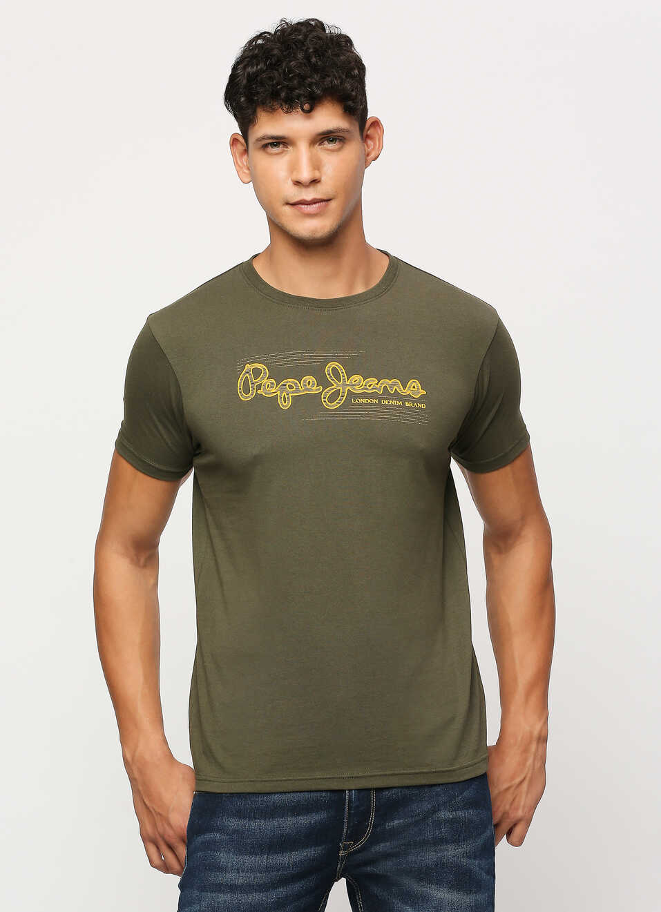 Green Graphic Print Short Sleeve T-shirt, , large image number 5