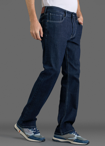 Men Blue Stretchable Bootcut Jeans