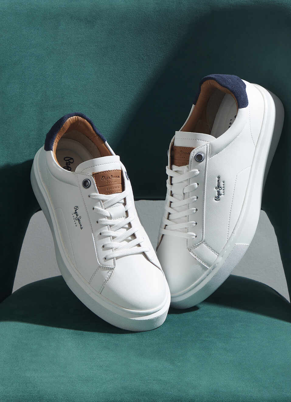 Yogi Original White Cup Sole Sneakers, , large image number 0