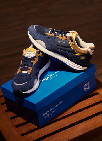 Navy Lightweight Anti-skid Fashion Sneakers
