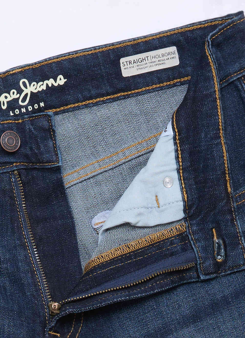 Men Blue Straight Fit Mid Rise Stretchable Jeans, , large image number 6
