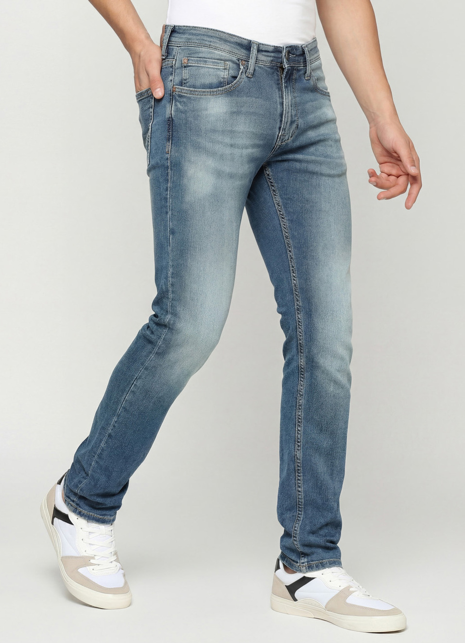 Vapour Slim Fit Mid Waist Jeans, , large image number 0
