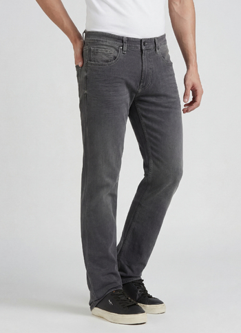 Holborne Black Mid Rise Straight Jeans