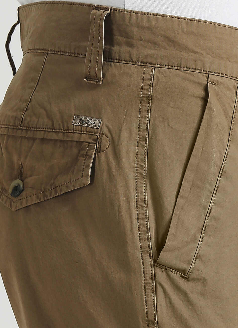 Khaki Lightweight Summer Cash Fit Cargo Pants, , large image number 4