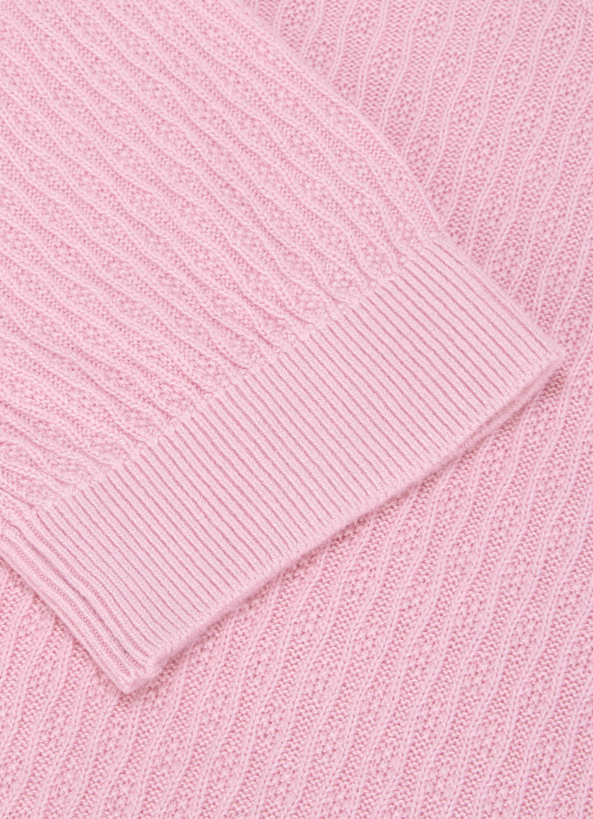 Women Pink Self Design Regular Fit Flat Knit Top, , large image number 8